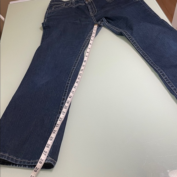 BKE Wendi Dark Blue Flare Women's Jeans with stretch - Picture 4 of 13